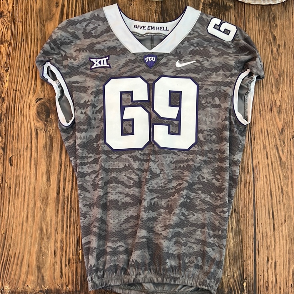 Rare - TCU Football Jersey #69 Authentic On-Field Nike (Size 48)